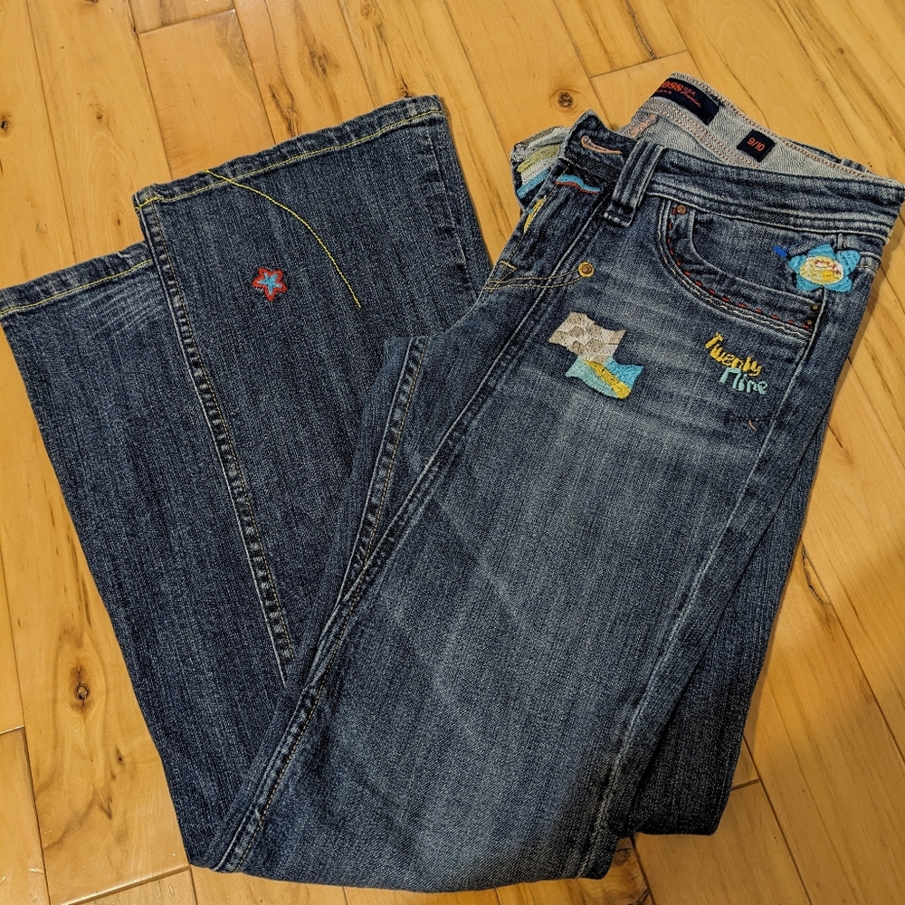 Vintage Vigoss Embroidered Bootcut Flared Jeans Women's 9/10 **rare treasure**